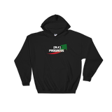 "Black Progress" Mens' Hooded Sweatshirt
