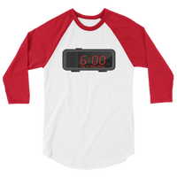 "Time" Mens' 3/4 sleeve raglan shirt