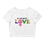 "Love" Ladies' Crop Tee