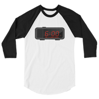 "Time" Mens' 3/4 sleeve raglan shirt
