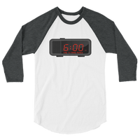 "Time" Mens' 3/4 sleeve raglan shirt