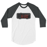 "Time" Mens' 3/4 sleeve raglan shirt