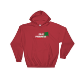 "Black Progress" Mens' Hooded Sweatshirt