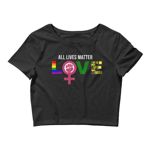 "Love" Ladies' Crop Tee