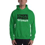 "Woman" Ladies Hooded Sweatshirt